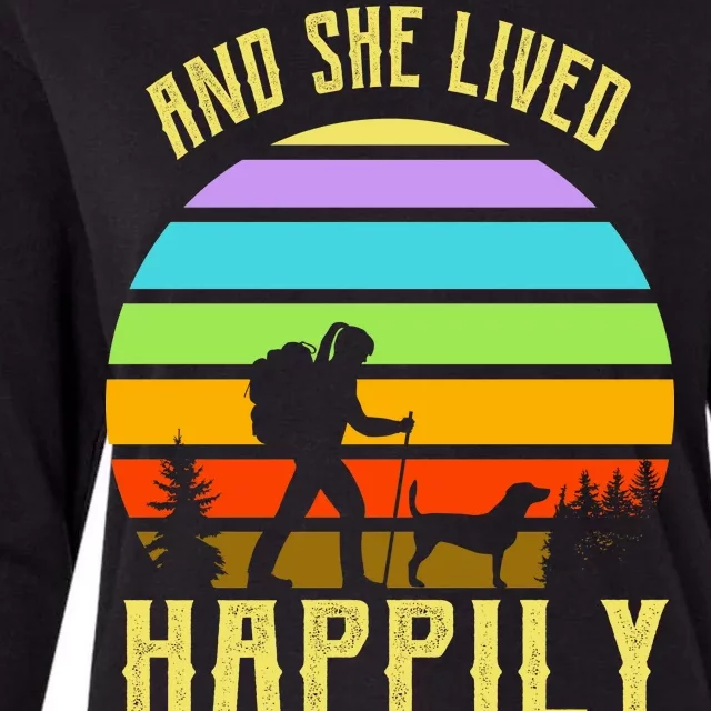 And She Lived Happily Ever After Hiking Womens Cotton Relaxed Long Sleeve T-Shirt