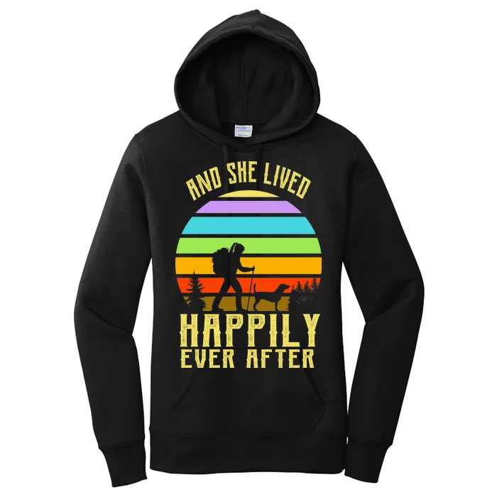 And She Lived Happily Ever After Hiking Women's Pullover Hoodie