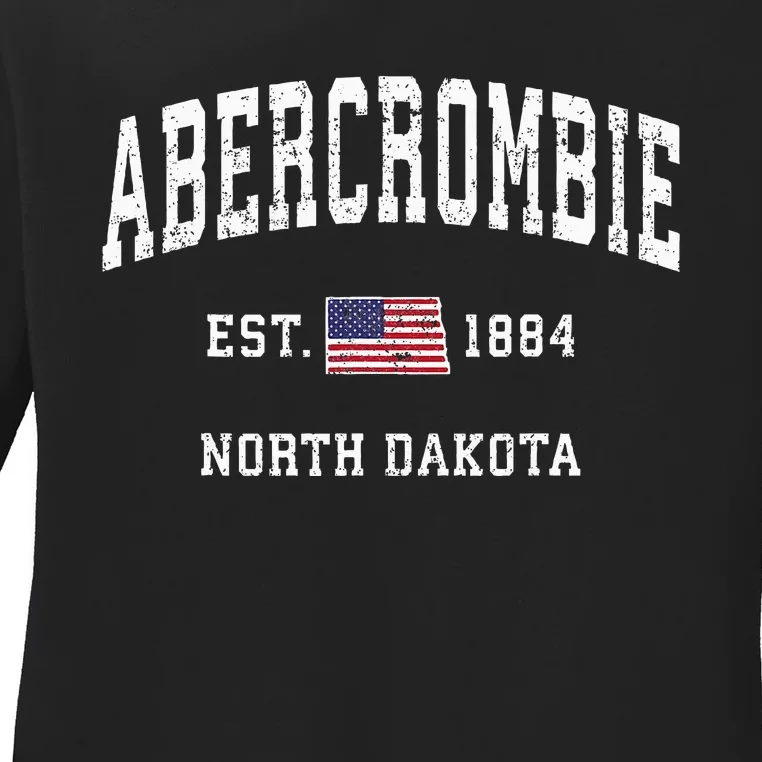 Abercrombie North Dakota Nd Ladies Long Sleeve Shirt