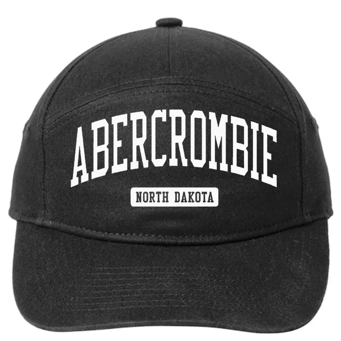 Abercrombie North Dakota ND College University Sports Style 7-Panel Snapback Hat