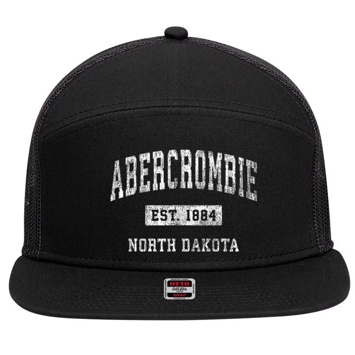 Abercrombie North Dakota Nd 7 Panel Mesh Trucker Snapback Hat