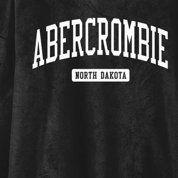 Abercrombie North Dakota ND College University Sports Hooded Wearable Blanket