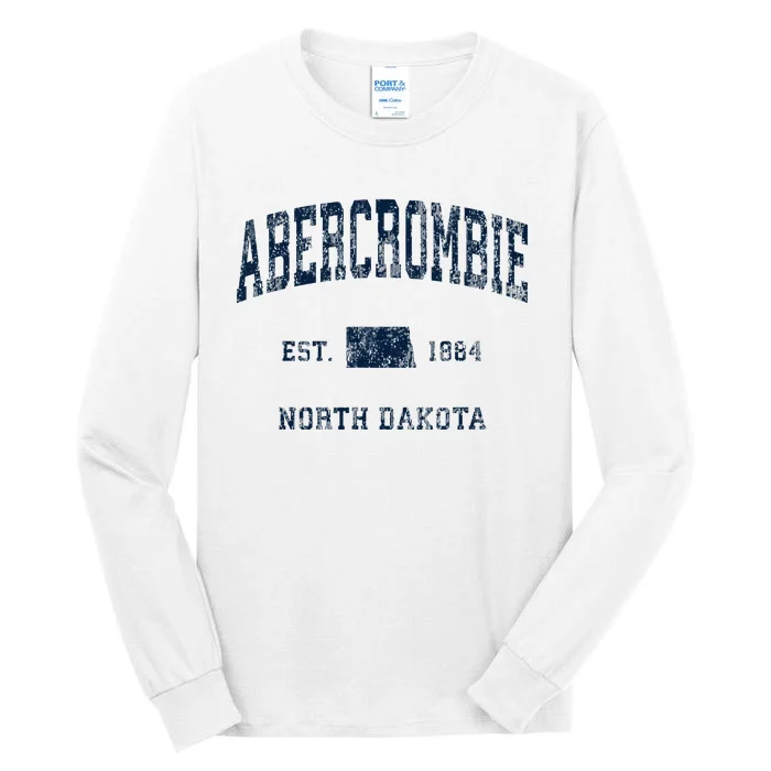 Abercrombie North Dakota Nd Vintage Athletic Tall Long Sleeve T-Shirt