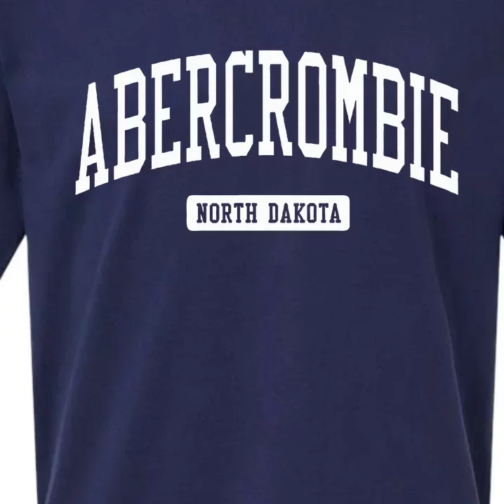 Abercrombie North Dakota Nd College Sports Style Sueded Cloud Jersey T-Shirt