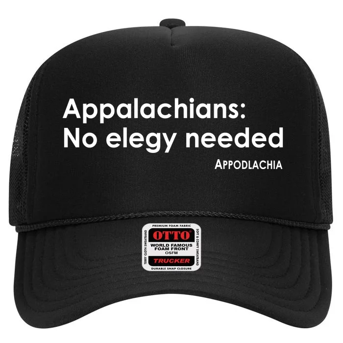 Appalachians No Elegy Needed Appodlachia High Crown Mesh Trucker Hat