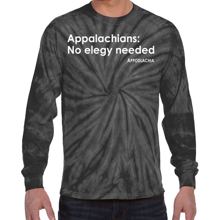 Appalachians No Elegy Needed Appodlachia Tie-Dye Long Sleeve Shirt