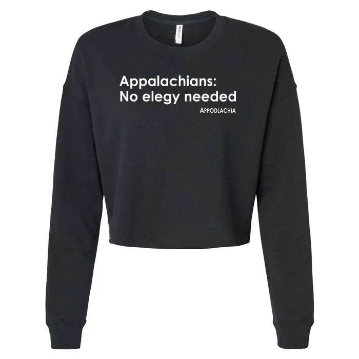 Appalachians No Elegy Needed Appodlachia Cropped Pullover Crew