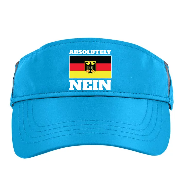 Absolutely Nein Flag Of German Eagle Germany German Adult Drive Performance Visor