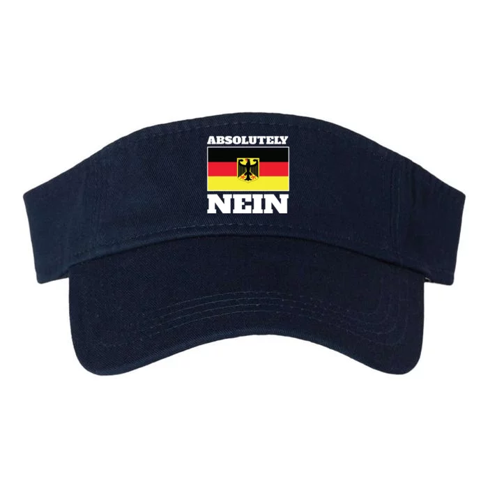 Absolutely Nein Flag Of German Eagle Germany German Valucap Bio-Washed Visor