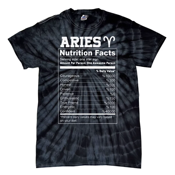 Aries nutrition facts Tie-Dye T-Shirt