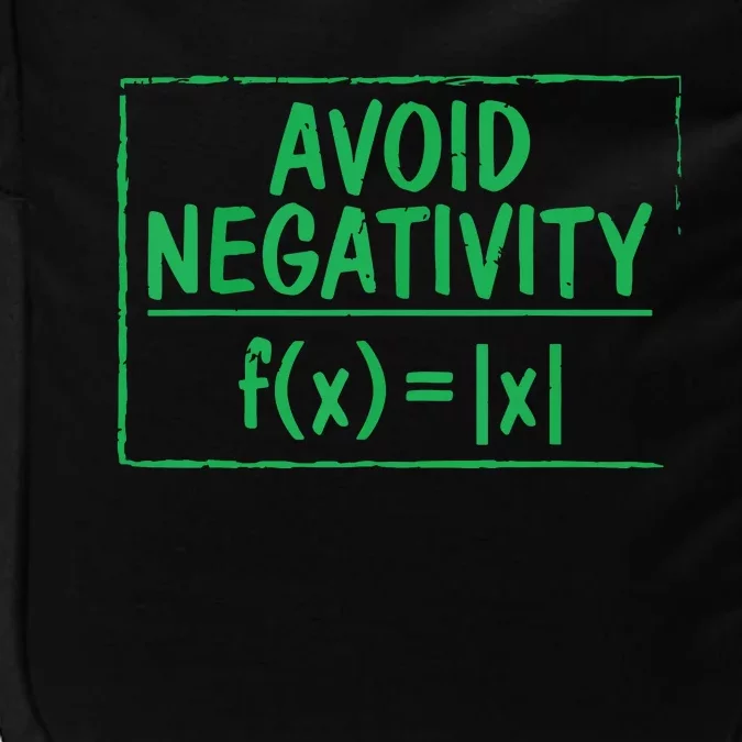 Avoid Negativity Funny Math Problem Engineer Impact Tech Backpack