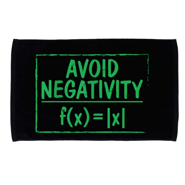 Avoid Negativity Funny Math Problem Engineer Microfiber Hand Towel