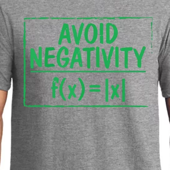 Avoid Negativity Funny Math Problem Engineer Pajama Set