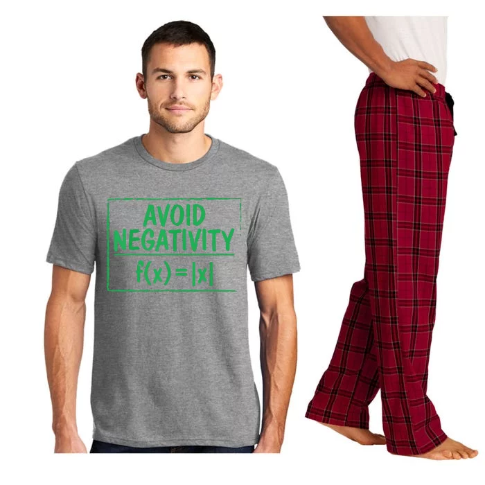 Avoid Negativity Funny Math Problem Engineer Pajama Set