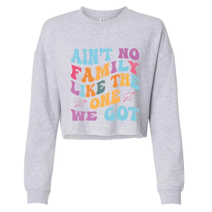 AinT No Family Like The One We Got Reunion Family Cute Gift Cropped Pullover Crew