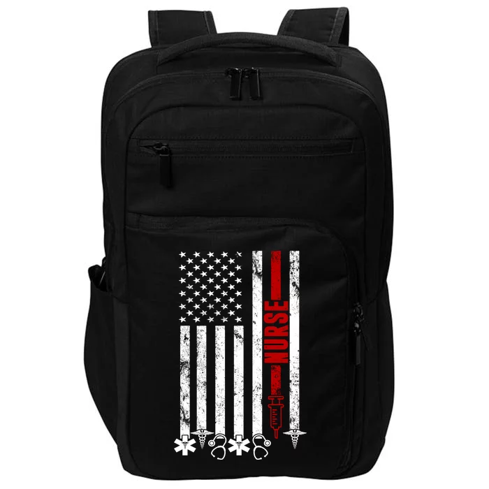 American Nurse Flag RN Nurse Impact Tech Backpack