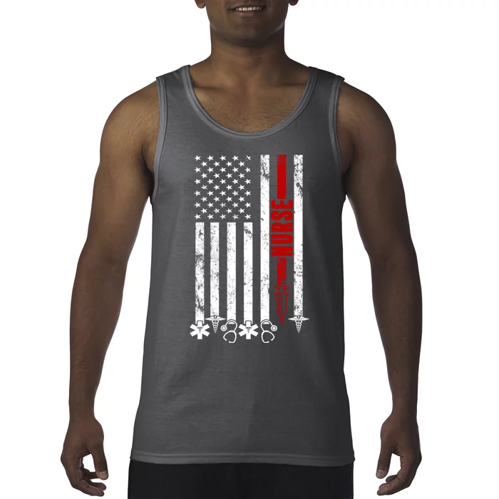 American Nurse Flag RN Nurse Tank Top