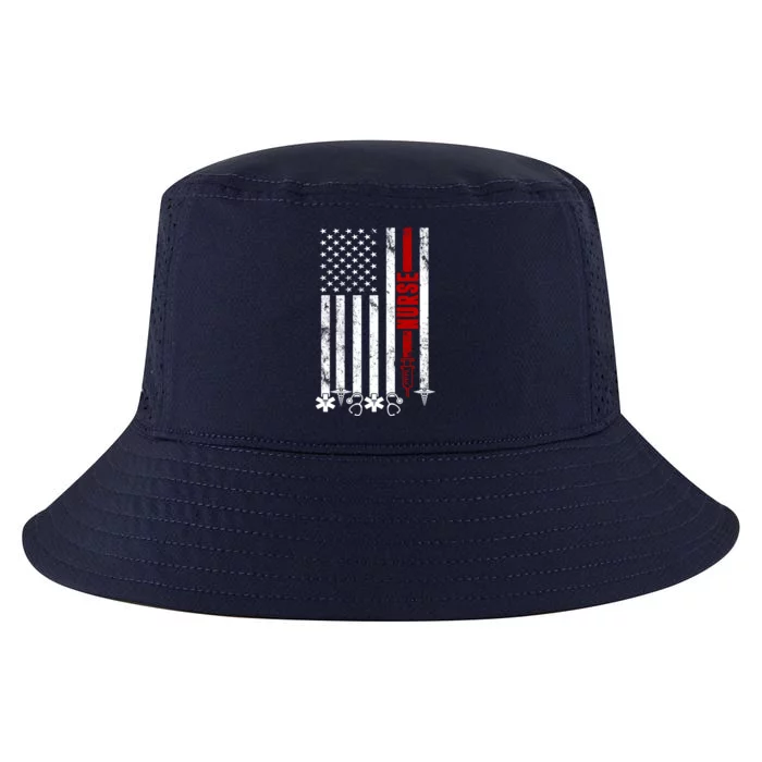 American Nurse Flag RN Nurse Cool Comfort Performance Bucket Hat