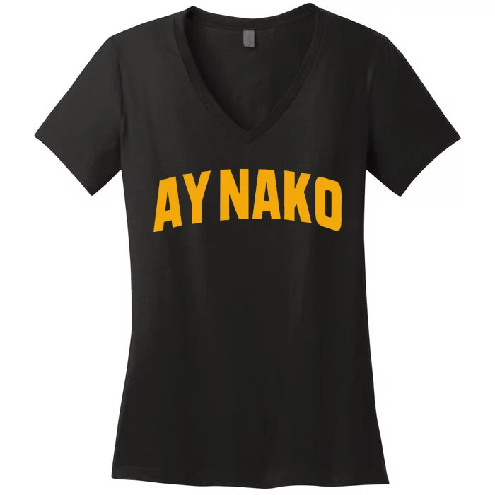 Ay Nako Filipino Funny Philippines Pinoy Women's V-Neck T-Shirt