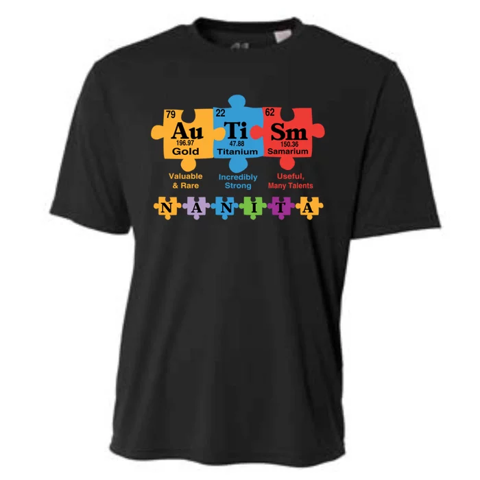 Autism Nanita Family Awareness Chemical Elet Puzzle Piece Cool Gift Cooling Performance Crew T-Shirt