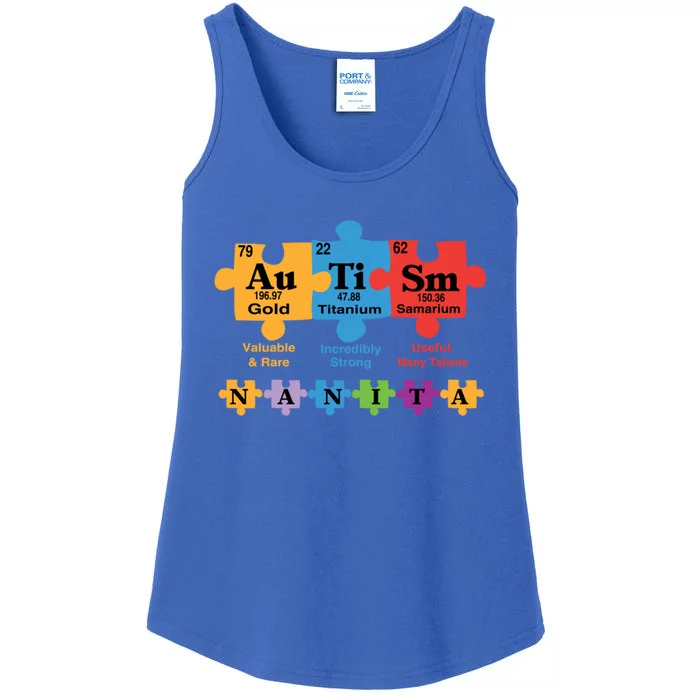 Autism Nanita Family Awareness Chemical Elet Puzzle Piece Cool Gift Ladies Essential Tank