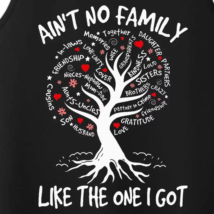 AinT No Family Like The One I Got Matching Family Reunion Performance Tank