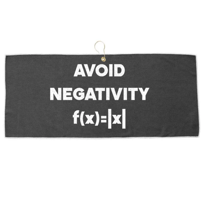 Avoid Negativity Funny Math Formula Large Microfiber Waffle Golf Towel