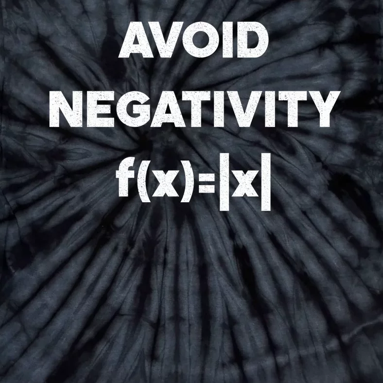 Avoid Negativity Funny Math Formula Tie-Dye T-Shirt