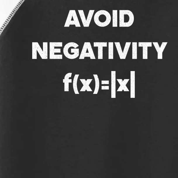 Avoid Negativity Funny Math Formula Toddler Fine Jersey T-Shirt