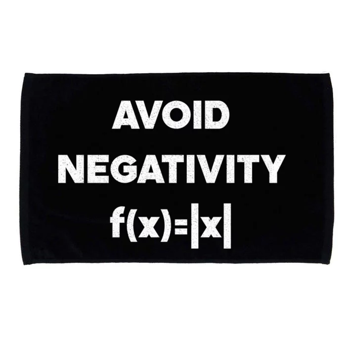 Avoid Negativity Funny Math Formula Microfiber Hand Towel