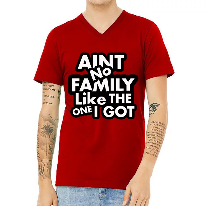 Ain't No Family Like The One I Got V-Neck T-Shirt