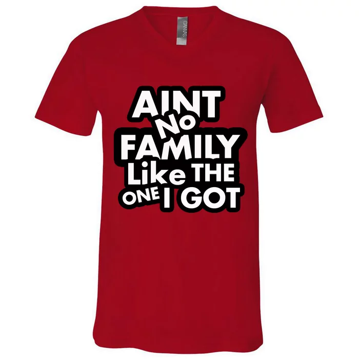 Ain't No Family Like The One I Got V-Neck T-Shirt