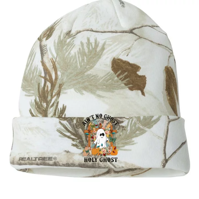 AinT No Ghost But The Holy Ghost Ghost Christian Halloween Kati - 12in Camo Beanie