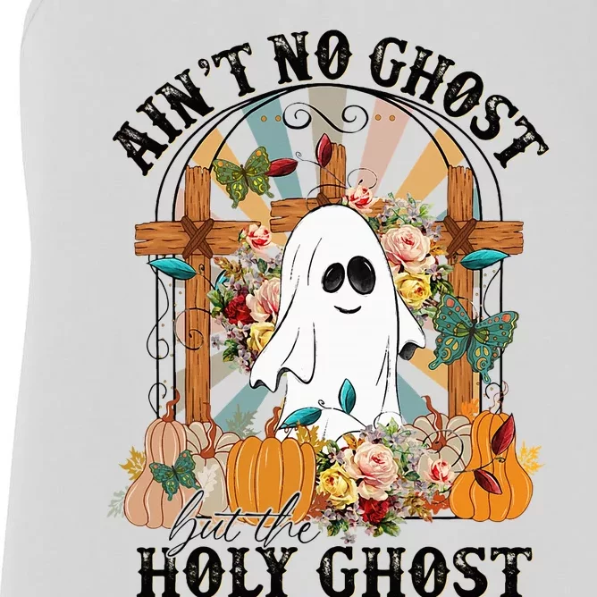 AinT No Ghost But The Holy Ghost Ghost Christian Halloween Women's Racerback Tank