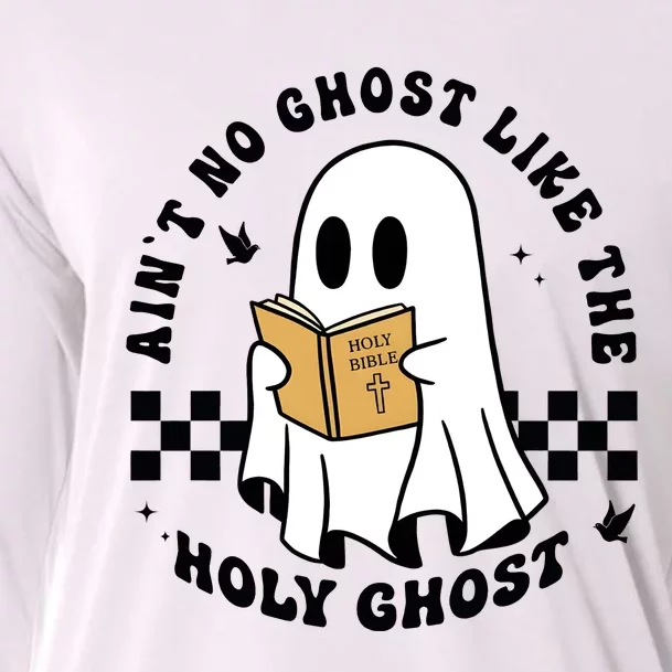 AinT No Ghost Like The Holy Ghost Halloween Ghoul Cooling Performance Long Sleeve Crew