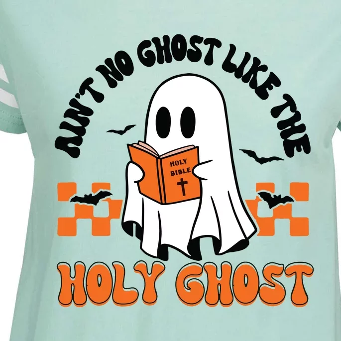 AinT No Ghost Like The Holy Ghost Halloween Christian Jesus Long Sleeve Enza Ladies Jersey Football T-Shirt