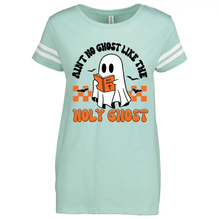 AinT No Ghost Like The Holy Ghost Halloween Christian Jesus Long Sleeve Enza Ladies Jersey Football T-Shirt