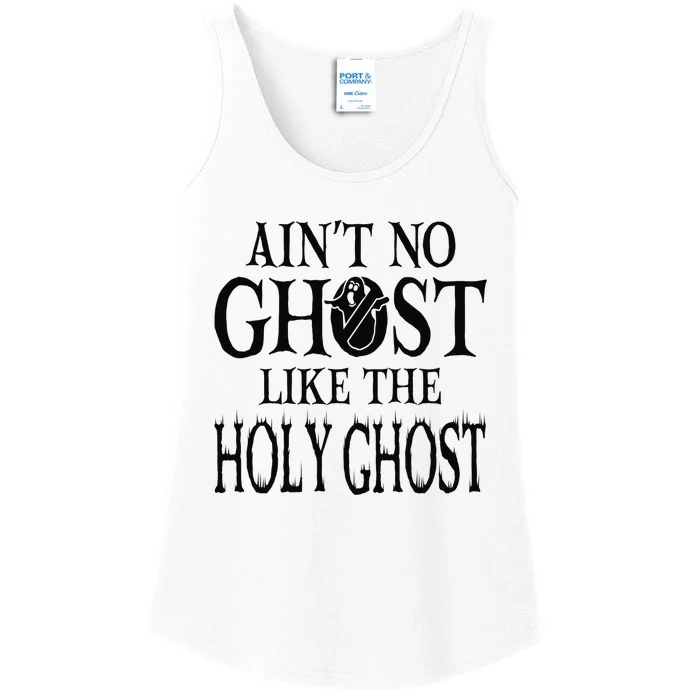 Ain't No Ghost Like The Holy Ghost - Christian Halloween Ladies Essential Tank