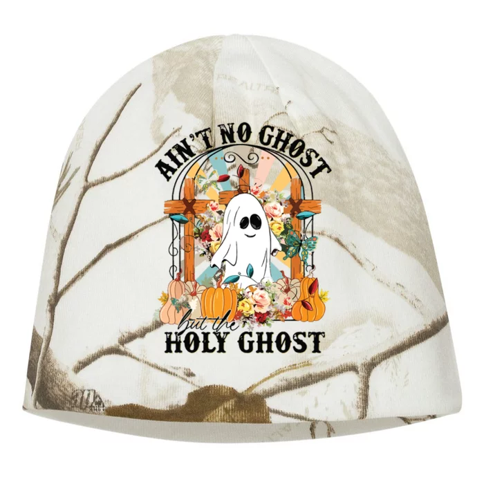 Aint No Ghost But The Holy Ghost Ghost Christian Halloween Kati - Camo Knit Beanie