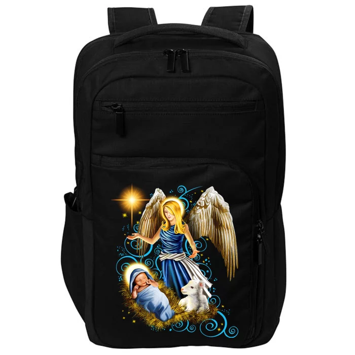 Angel With Baby Jesus Impact Tech Backpack