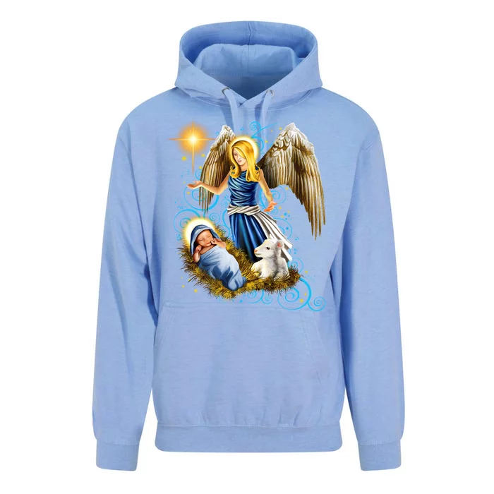 Angel With Baby Jesus Unisex Surf Hoodie