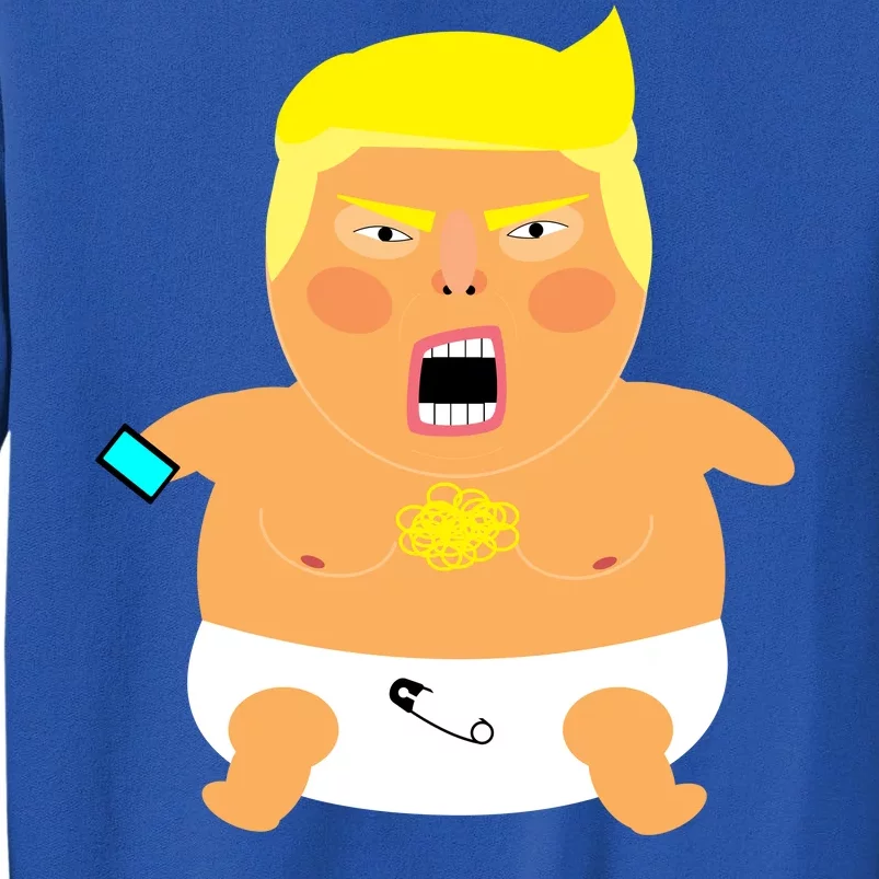 Angry Baby Trump Tall Sweatshirt