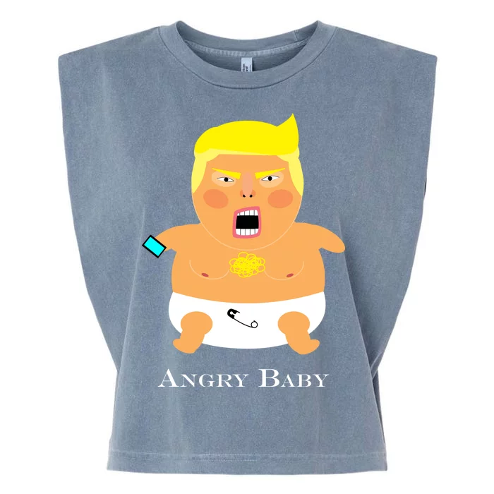 Angry Baby Trump Garment-Dyed Women's Muscle Tee