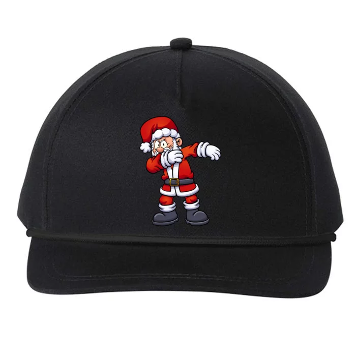 Angry Dabbing Santa Christmas Snapback Five-Panel Rope Hat