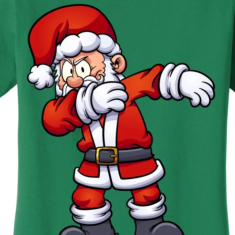 Angry Dabbing Santa Christmas Women's T-Shirt