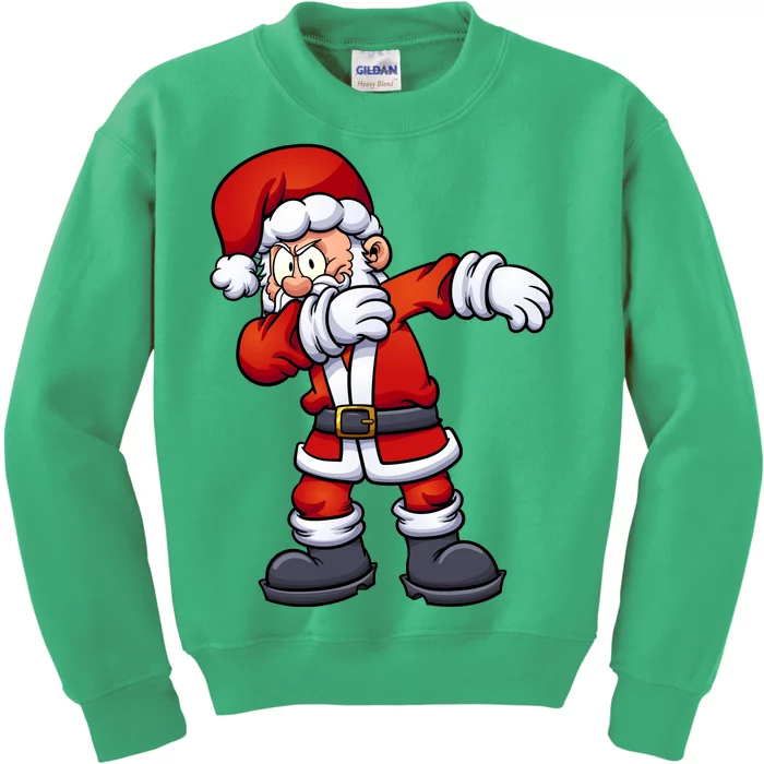 Angry Dabbing Santa Christmas Kids Sweatshirt