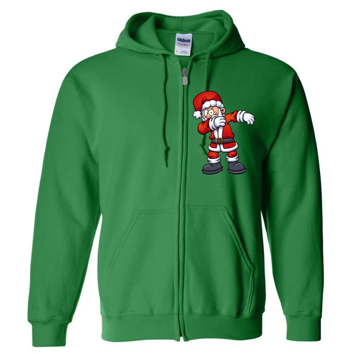 Angry Dabbing Santa Christmas Full Zip Hoodie