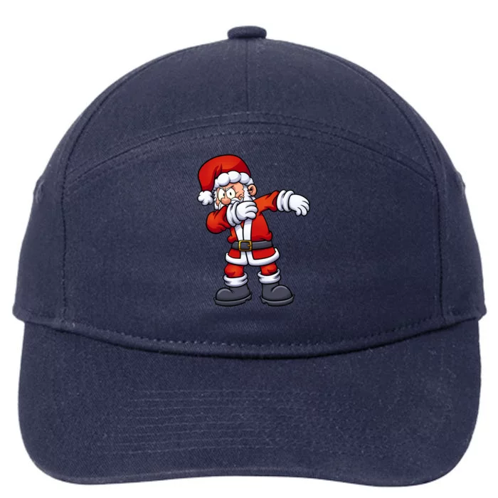 Angry Dabbing Santa Christmas 7-Panel Snapback Hat