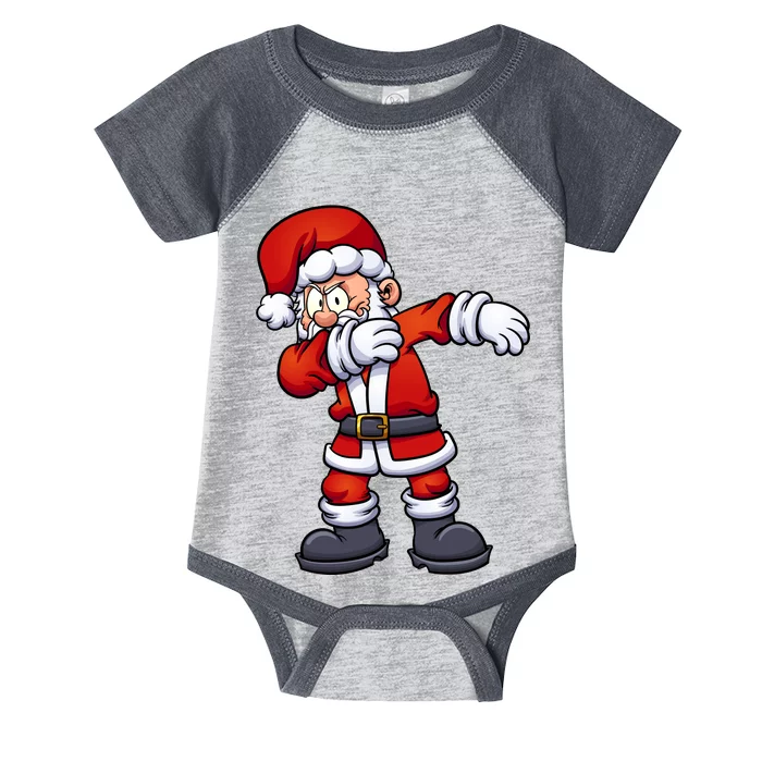 Angry Dabbing Santa Christmas Infant Baby Jersey Bodysuit