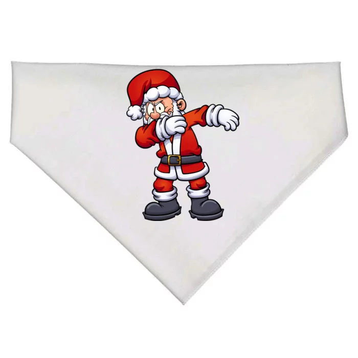 Angry Dabbing Santa Christmas USA-Made Doggie Bandana